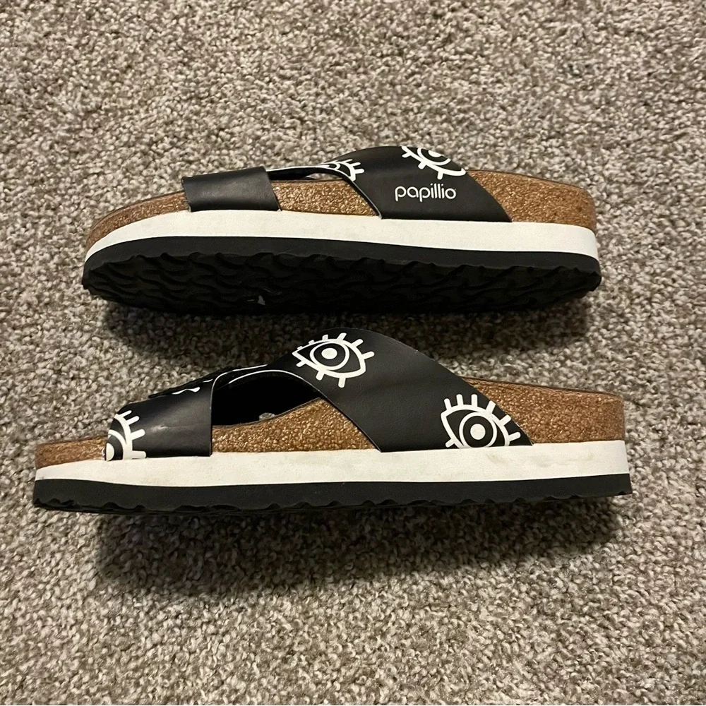 Papillio Black and Blue Eye Sandals - Picture 6 of 6